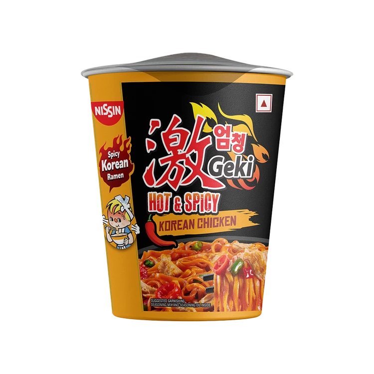 Nissin Geki Hot & Spicy Korean Chicken Cup Noodles