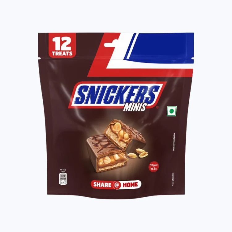 Snickers Nougat & Caramel Miniatures Filled Bar Chocolate Pack