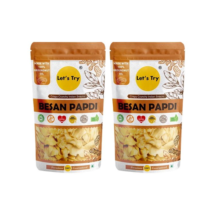 Let's Try Besan Papdi - Pack of 2