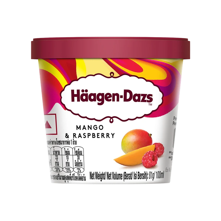 Haagen-Dazs Mango & Raspberry Ice Cream Cup