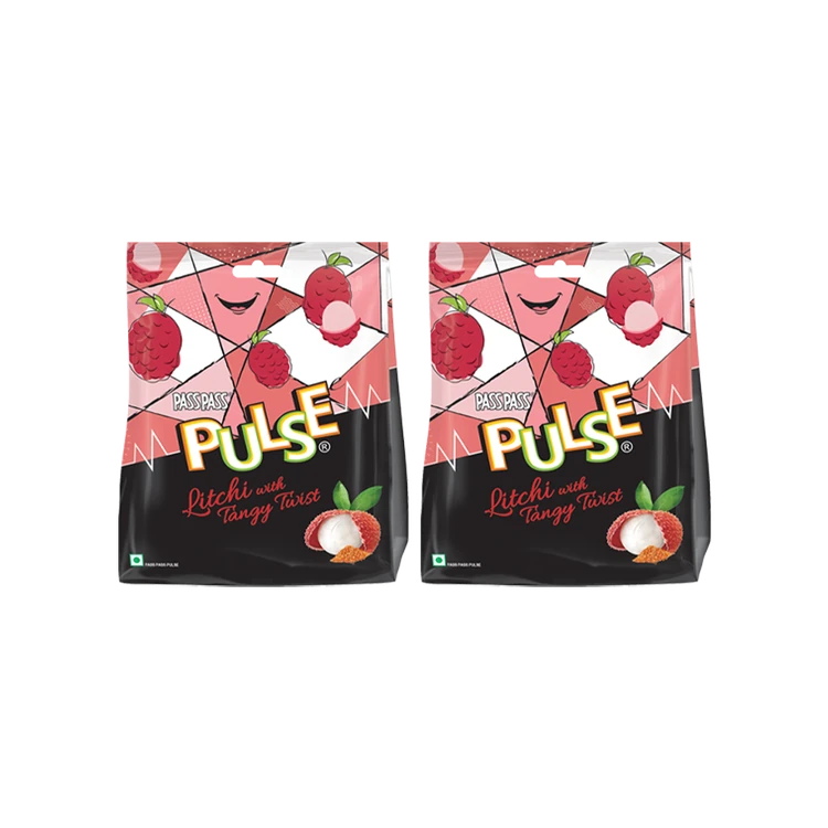 Pulse Litchi with Tangy Twist Candy - Pack of 2