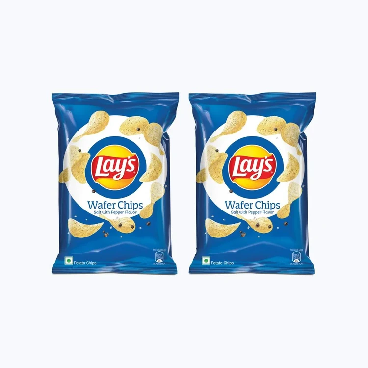 Lay's Wafer Potato Chips (Salt & Pepper) - Pack of 2