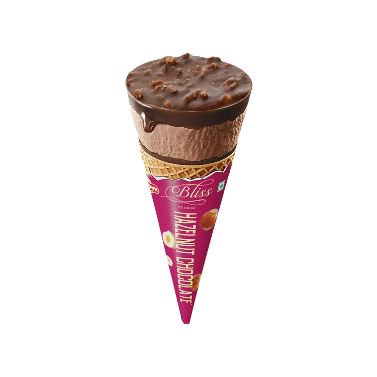 Top N Town Bliss Hazelnut Chocolate Ice Cream Cone