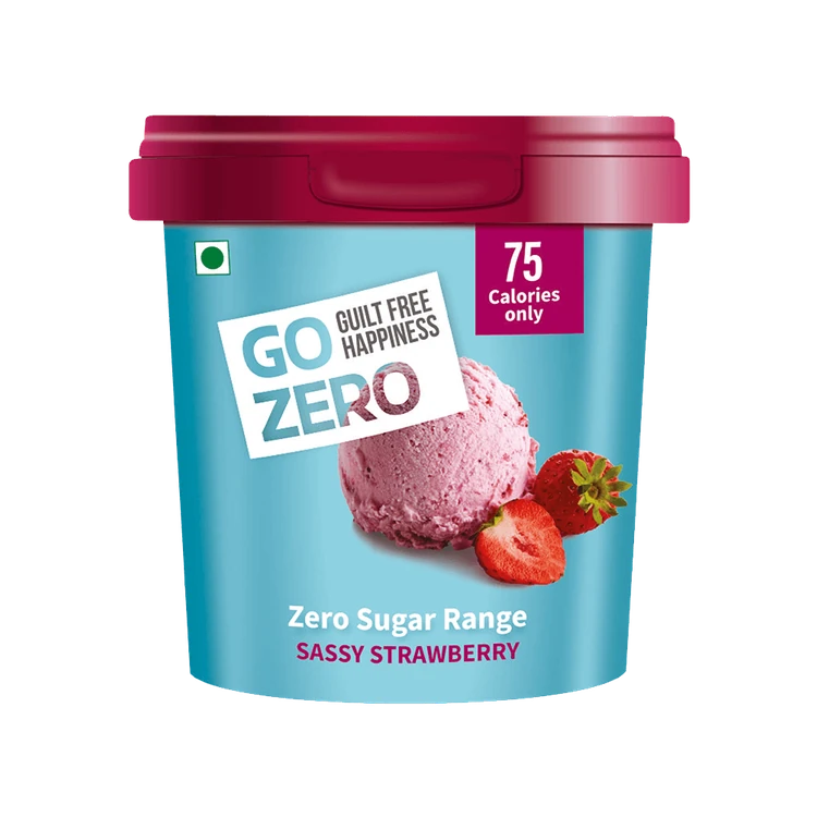 Go Zero Sassy Strawberry Ice Cream Cup