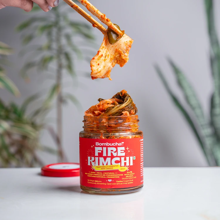 Bombucha Fire Kimchi Spicy Made with Bhut Jolokia