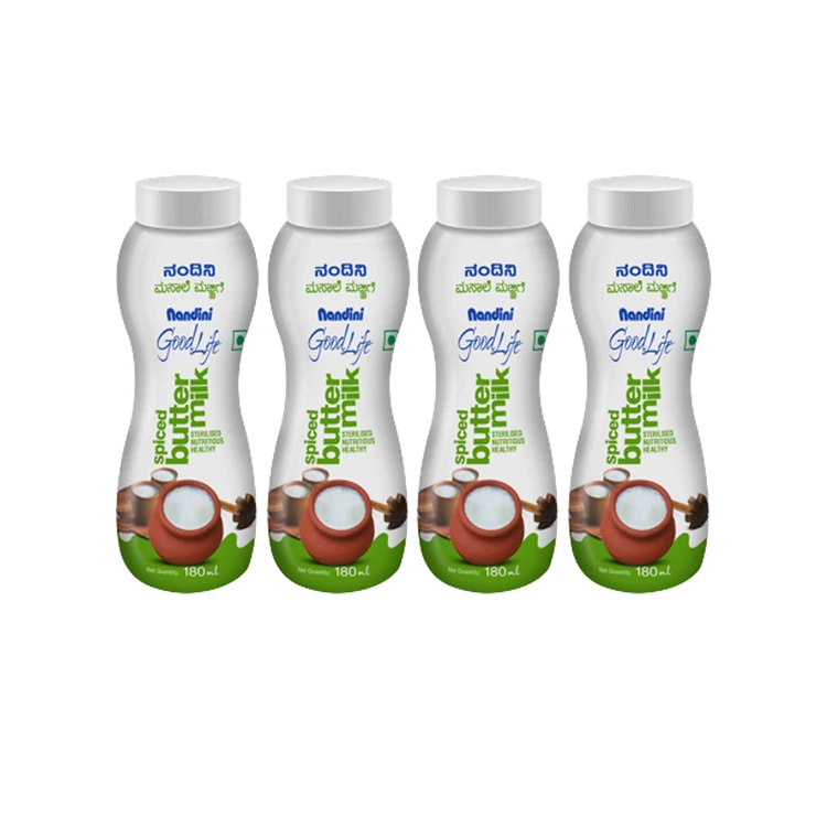 Nandini Goodlife Masala Salted Buttermilk - Pack of 4