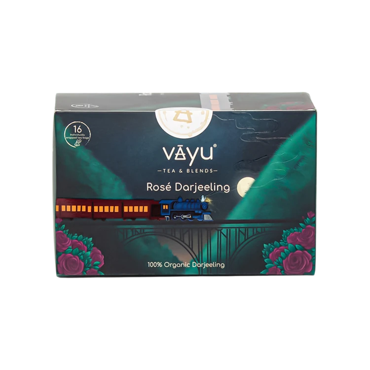 Vayu Tea & Blends Rose Darjeeling Tea Bags