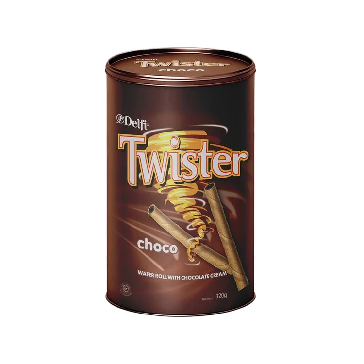 Delfi Twister Chocolate Cream Wafer Roll