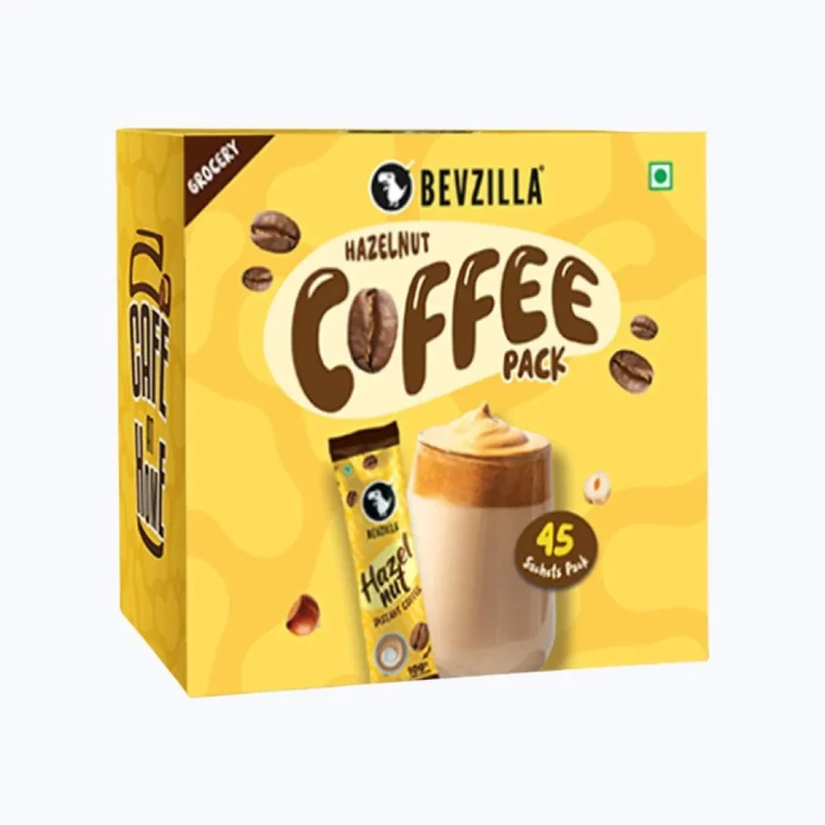 Bevzilla Hazelnut Flavoured Instant Coffee Sachets