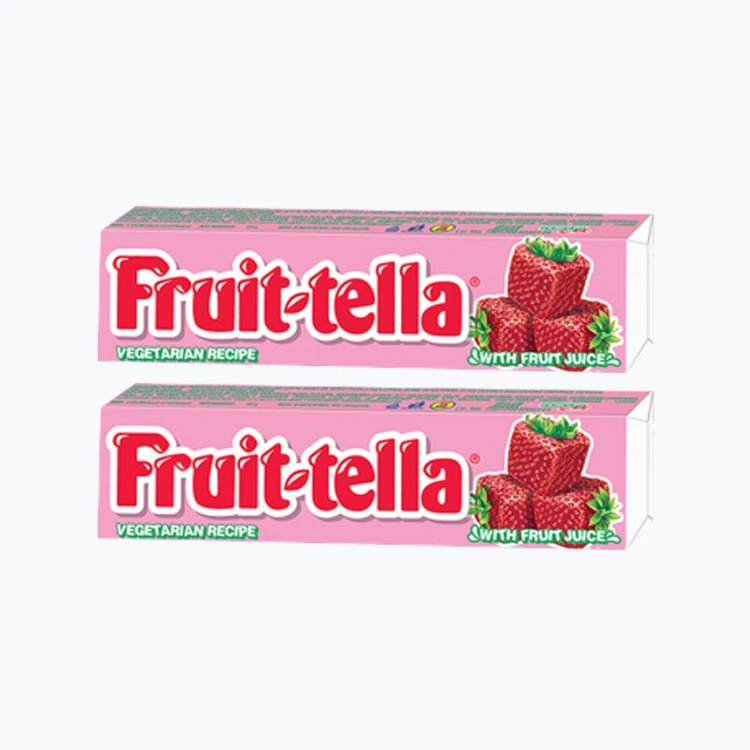 Fruittella Strawberry Flavour Chewy Toffee - Pack of 2