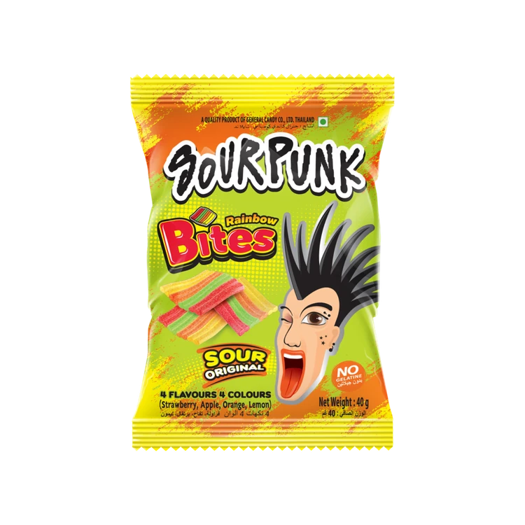 Sour Punk Rainbow Sour Candy Bites