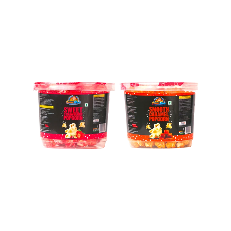 TIME OUT POPCORN Caramel & Strawberry Popcorn