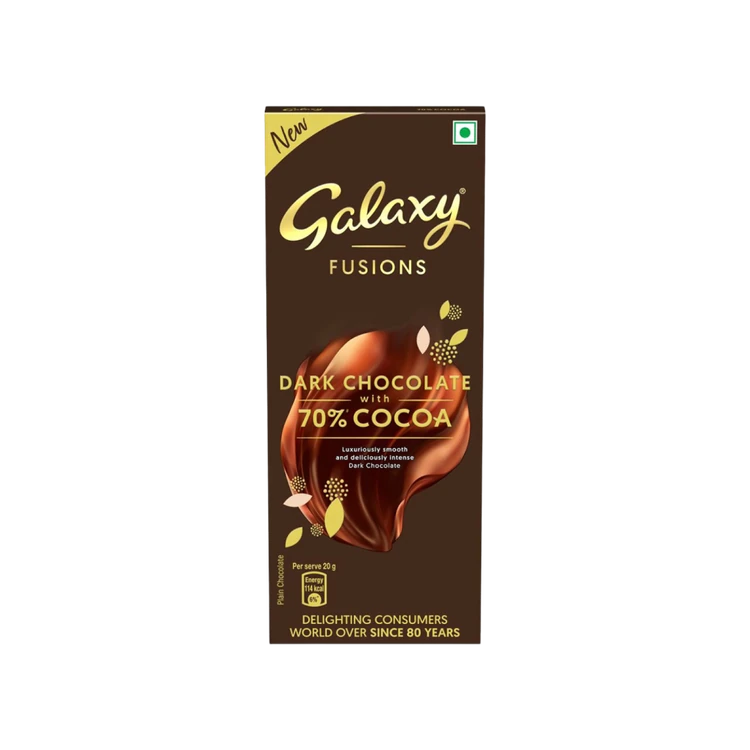 Galaxy Fusions Dark Chocolate Bar with 70% Cocoa