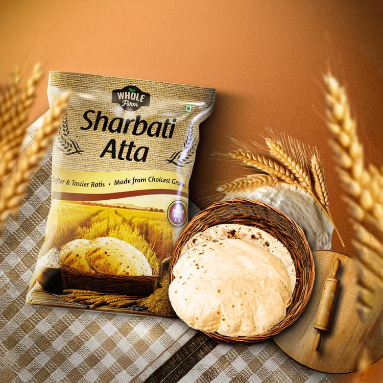 Whole Farm Premium Sharbati Atta (Sharbati Hittu)
