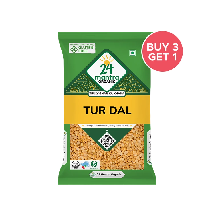 24 Mantra Organic Tur / Arhar Dal - Buy 3 Get 1 Free