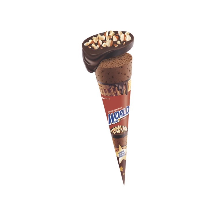 Havmor World Double Belgian Chocolate Ice Cream Cone
