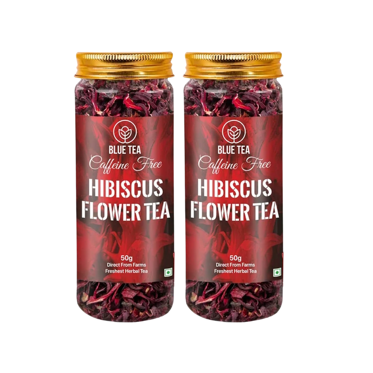 Blue Tea Hibiscus Flower Tea (Caffeine Free) - Pack of 2