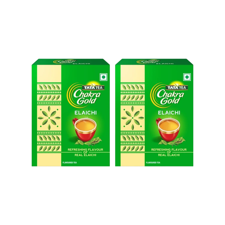 Tata Tea Chakra Gold Elaichi Dust Tea - Pack of 2