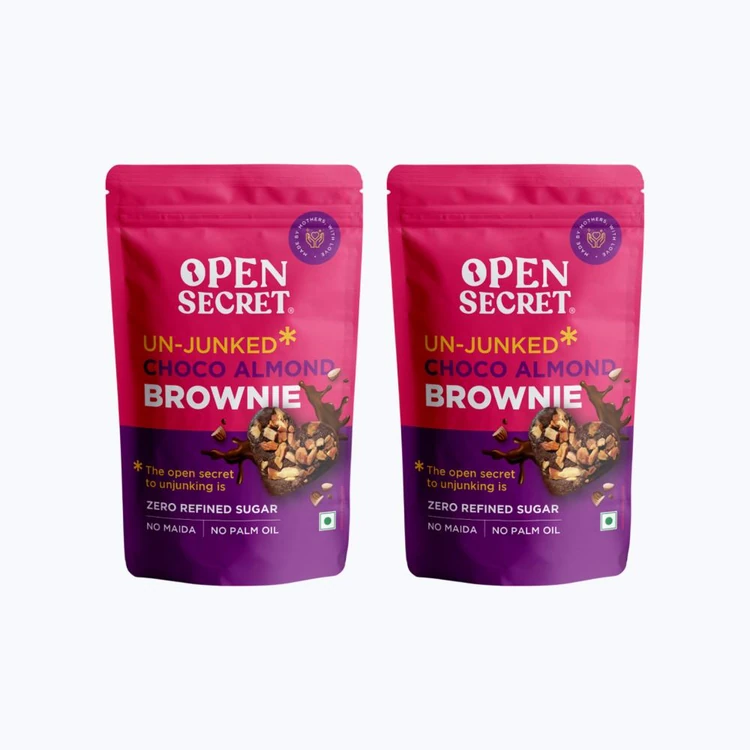 Open Secret Zero Maida Chocolate Brownie (Eggless) - Pack of 2