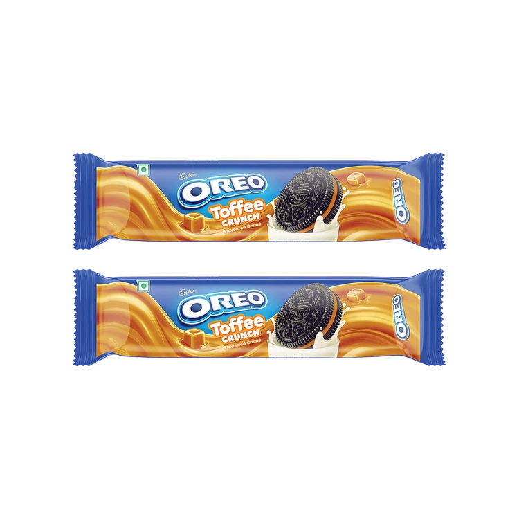 Cadbury Oreo Toffee Crunch Sandwich Cream Biscuits - Pack of 2