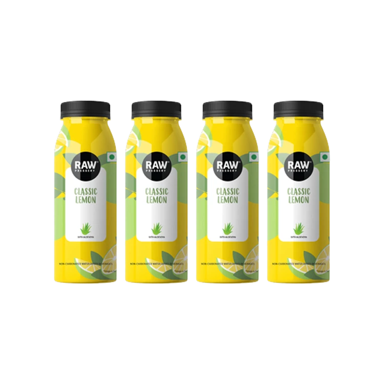 Raw Pressery Classic Lemon Juice with Aloe Vera - Pack of 4