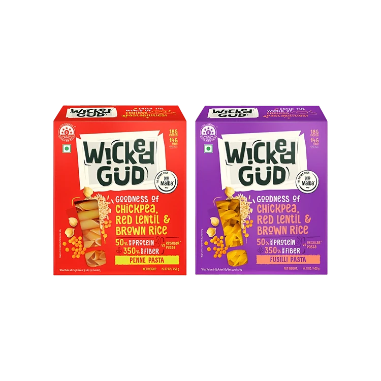 WickedGud Penne & Fusilli Pasta Combo