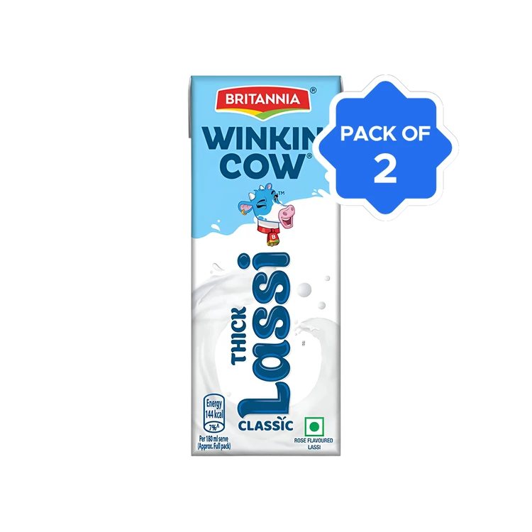 Britannia Winkin Cow Classic Sweet Lassi - Pack of 2