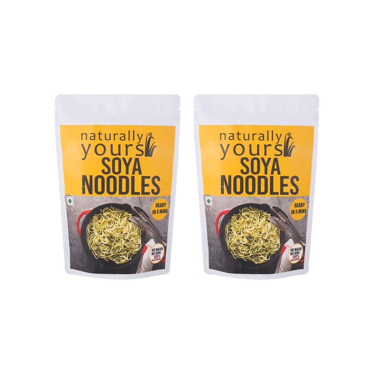 Naturally Yours Soya No Onion No Garlic Noodles - Pack of 2