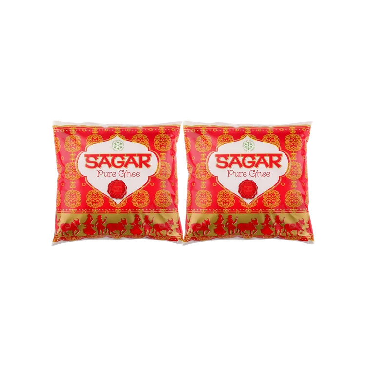 Sagar Pure Ghee (Pouch) - Pack of 2 (Tuppa)