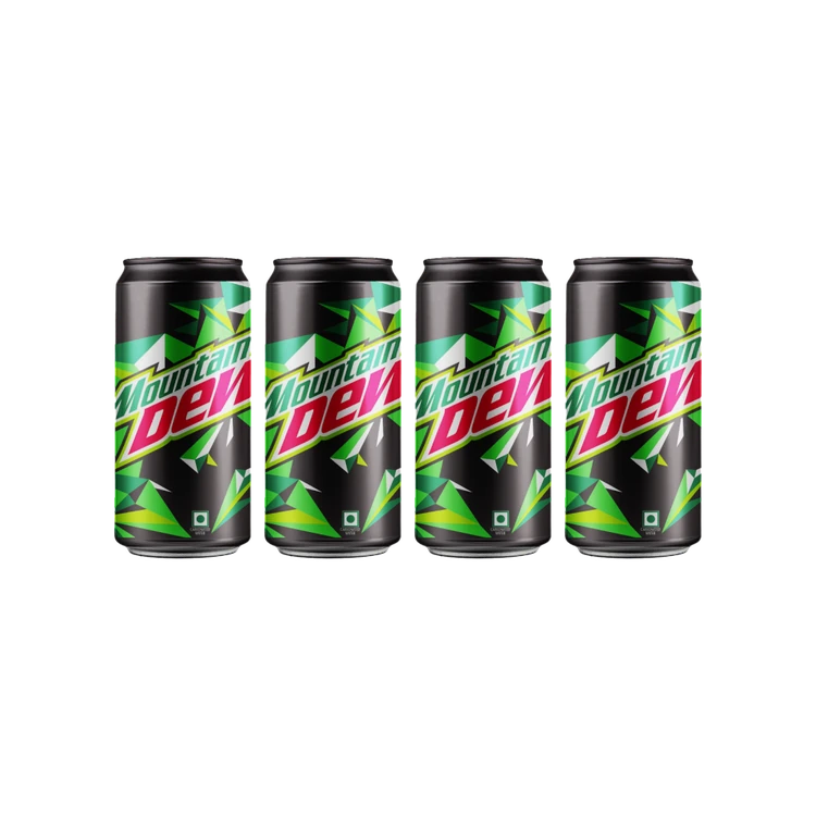 Mountain Dew Lime Soft Drink - Pack of 4