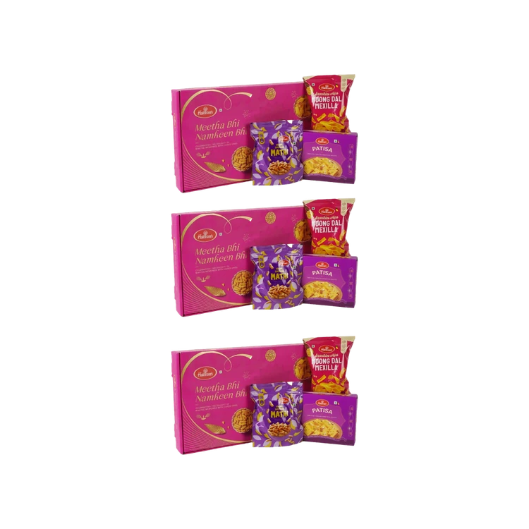 Haldiram's Meetha Bhi Namkeen Bhi Gift Pack - Pack of 3
