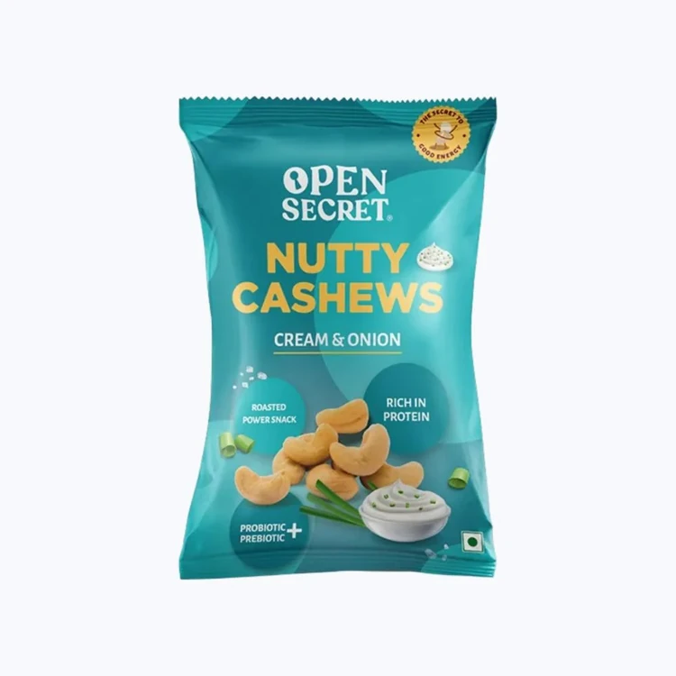 Open Secret Cream & Onion Flavoured Cashew (Flavoured Godambi)