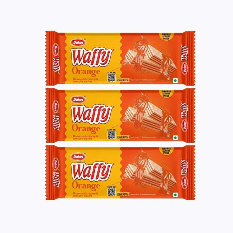Dukes Waffy Orange Wafers - Pack of 3