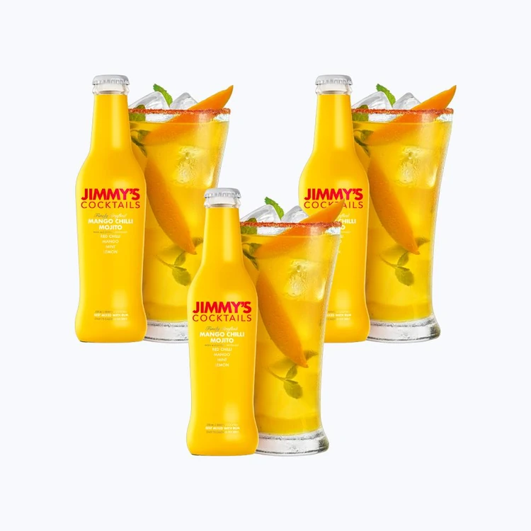 Jimmy's Mango Chilli Mojito Cocktail Mix - Pack of 3