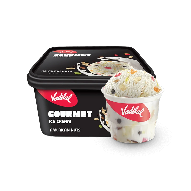 Vadilal Gourmet American Nuts Ice Cream Tub