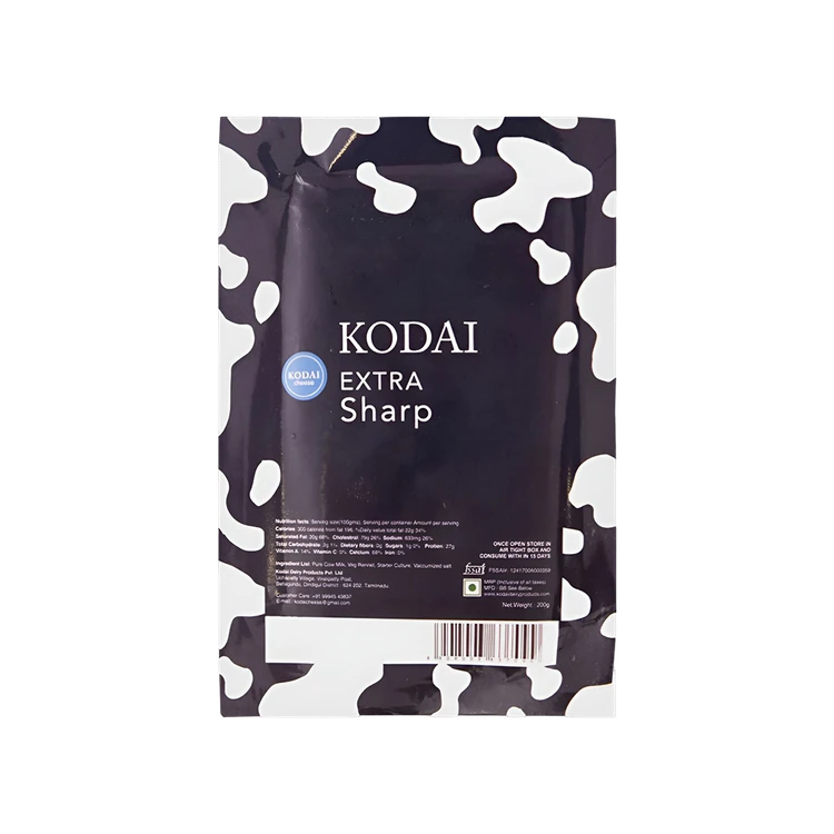 Kodai Extra Sharp Cheddar Cheese Block