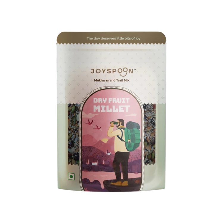 Joyspoon Mouth Freshener and Trail Mix, Dry Fruit Millet