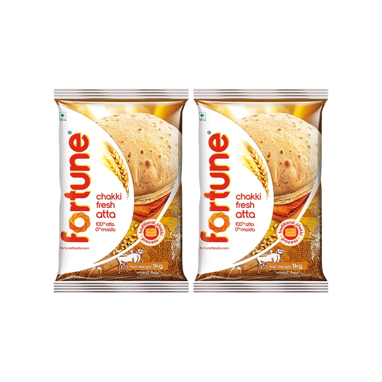 Fortune Chakki Fresh Atta (0% Maida) - Pack of 2 (Godihittu)