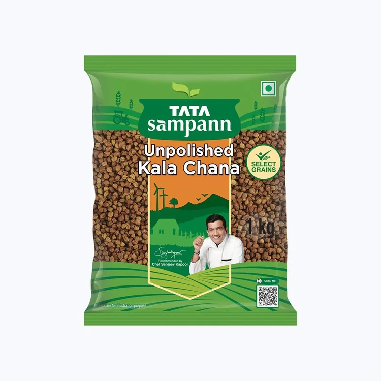 Tata Sampann Unpolished Kala Chana (Black, Brown) (Kadle Kalu)