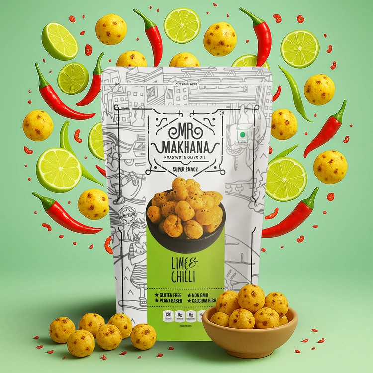 Mr. Makhana Lime And Chilli Flavoured Makhana