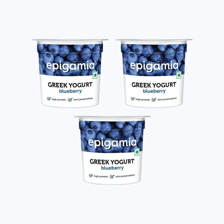 epigamia Blueberry Yogurt - Pack of 3