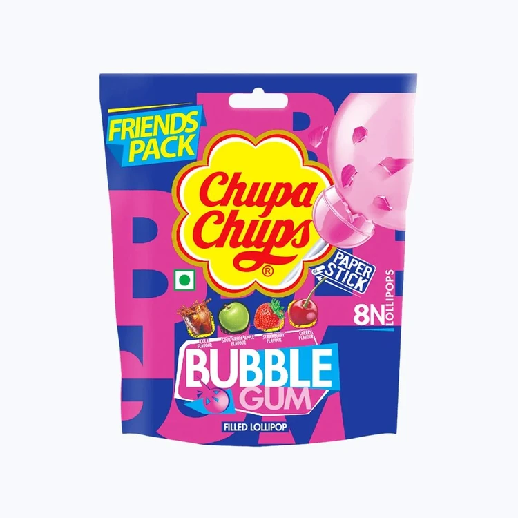 Chupa Chups Bubble Gum Lollipop (Friends Pack)