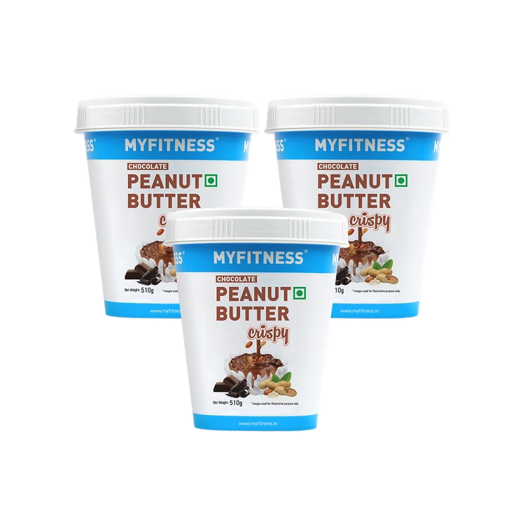 MyFitness High Protein Chocolate Peanut Butter Crispy Spread - Pack of 3