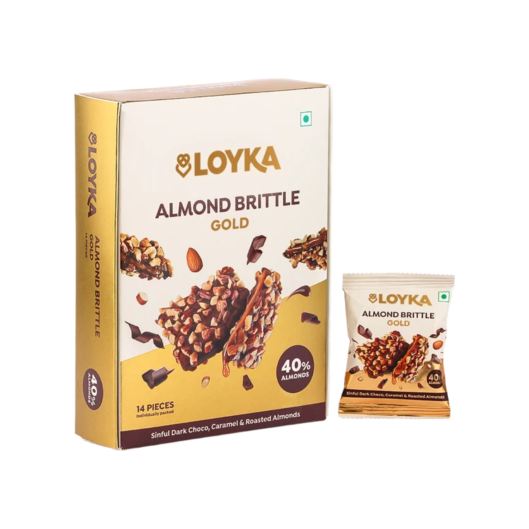 Loyka Almond Brittle Gold Dark Dark Chocolate Pack