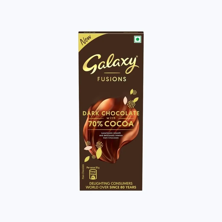 Galaxy Fusions Dark Chocolate Bar with 70% Cocoa
