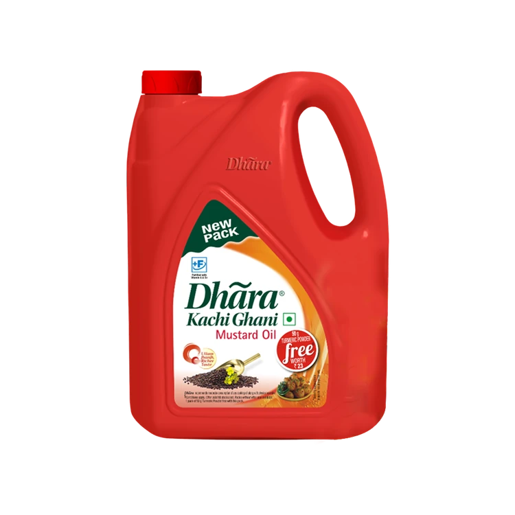 Dhara Kachi Ghani Mustard Oil (0% Trans Fat) (Sasive Enne)