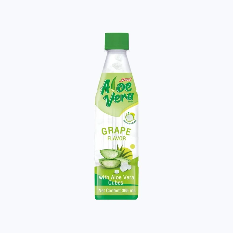 Mogu Mogu Aloe Vera Grape Fruit Drink with Aloe Vera Cubes