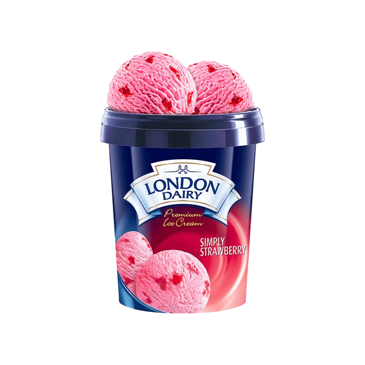 London Dairy Simply Strawberry Ice Cream Tub
