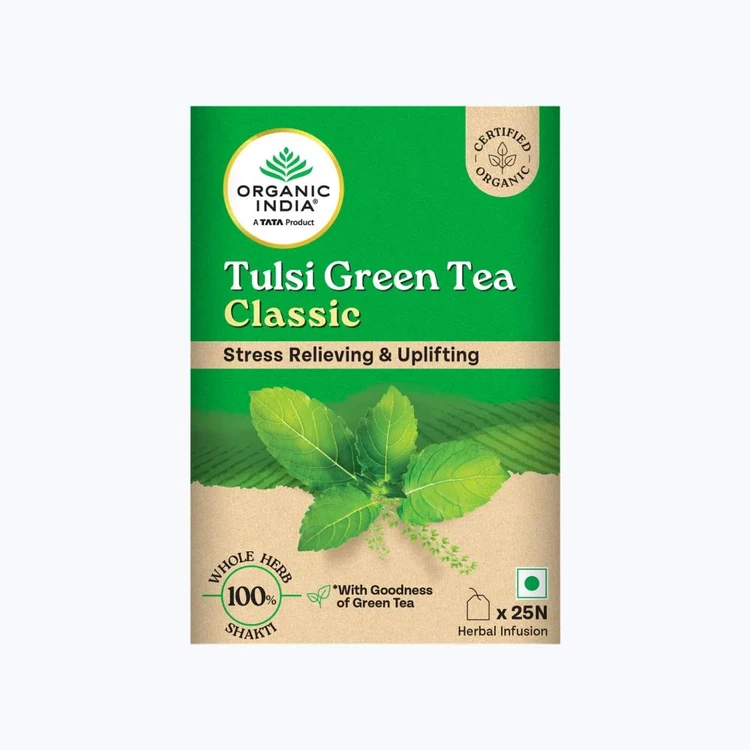 Organic India Tulsi Classic Green Tea Bags