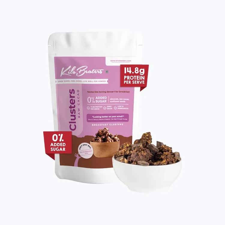 Kilobeaters Clusters Raw Cacao Muesli with Almonds